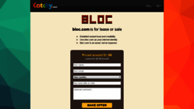 What Bloc.com website looked like in 2020 (4 years ago)