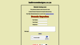 What Bathroomdesigns.co.za website looked like in 2020 (4 years ago)