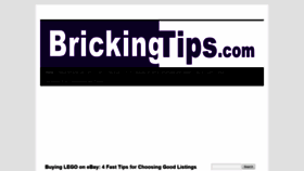 What Brickingtips.com website looked like in 2020 (4 years ago)