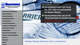 What Burmann.de website looked like in 2020 (4 years ago)