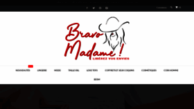 What Bravo-madame.fr website looked like in 2020 (4 years ago)