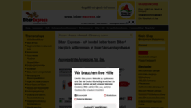 What Biber-express.de website looked like in 2020 (4 years ago)