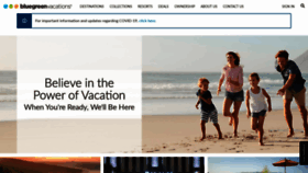 What Bluegreenvacations.com website looked like in 2020 (4 years ago)