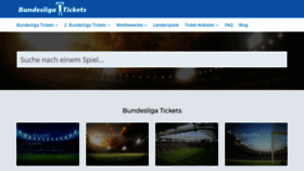 What Bundesliga-tickets.com website looked like in 2020 (4 years ago)