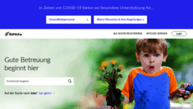 What Betreut.de website looked like in 2020 (4 years ago)