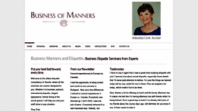 What Businessofmanners.com website looked like in 2020 (4 years ago)
