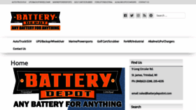 What Batterydepottnt.com website looked like in 2020 (4 years ago)