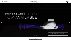 What Burtonbands.com website looked like in 2020 (4 years ago)