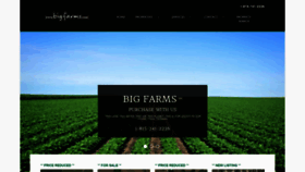 What Bigfarms.com website looked like in 2020 (4 years ago)
