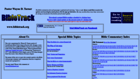 What Bibletrack.org website looked like in 2020 (4 years ago)