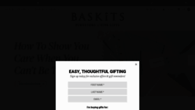 What Baskits.com website looked like in 2020 (4 years ago)