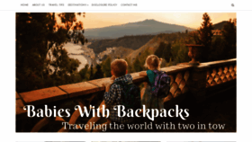 What Babieswithbackpacks.com website looked like in 2020 (4 years ago)