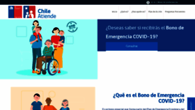What Bonocovid.cl website looked like in 2020 (4 years ago)