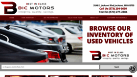 What Bicmotorsales.com website looked like in 2020 (4 years ago)