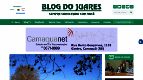 What Blogdojuares.com.br website looked like in 2020 (5 years ago)
