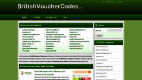 What Britishvouchercodes.com website looked like in 2020 (4 years ago)