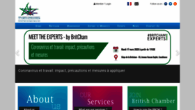 What Britcham.ma website looked like in 2020 (5 years ago)