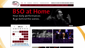 What Bso.org website looked like in 2020 (4 years ago)