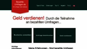 What Bezahlte--umfragen.de website looked like in 2020 (4 years ago)