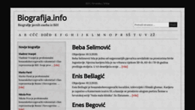 What Biografija.info website looked like in 2020 (4 years ago)
