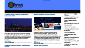 What Businesshubgroup.com website looked like in 2020 (4 years ago)