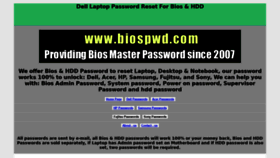 What Biospwd.com website looked like in 2020 (4 years ago)