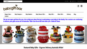 What Babygiftbox.com.au website looked like in 2020 (3 years ago)