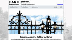 What Bako-schmiedekunst.de website looked like in 2020 (4 years ago)