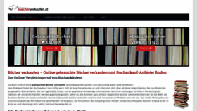 What Buecherverkaufen.at website looked like in 2020 (4 years ago)