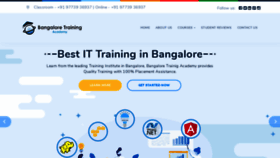 What Bangaloretrainingacademy.com website looked like in 2020 (4 years ago)