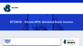 What Bitcoinmyk.com website looked like in 2020 (4 years ago)