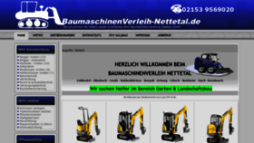 What Baumaschinenverleih-nettetal.de website looked like in 2020 (4 years ago)