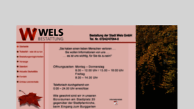 What Bestattung-wels.at website looked like in 2020 (4 years ago)