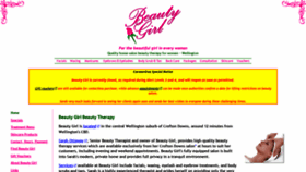 What Beautygirl.co.nz website looked like in 2020 (4 years ago)