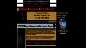 What Blackpreachersermon.com website looked like in 2020 (3 years ago)