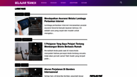What Belajartehnik.xyz website looked like in 2020 (4 years ago)