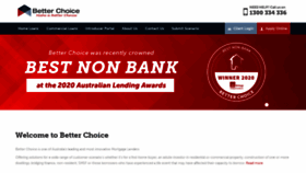 What Betterchoice.com.au website looked like in 2020 (5 years ago)