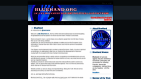 What Bluehand.org website looked like in 2020 (4 years ago)