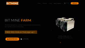 What Bitmine.farm website looked like in 2020 (5 years ago)