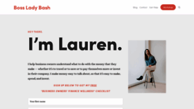 What Bossladybash.com website looked like in 2020 (4 years ago)