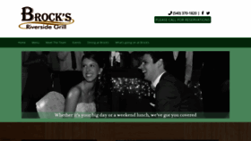 What Brocksgrill.com website looked like in 2020 (6 years ago)