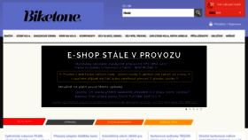 What Biketone.cz website looked like in 2020 (3 years ago)