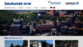 What Baukunst-nrw.de website looked like in 2020 (4 years ago)