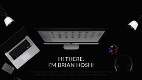 What Brianhoshi.com website looked like in 2020 (4 years ago)