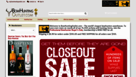 What Bowhuntingoutlet.com website looked like in 2020 (4 years ago)