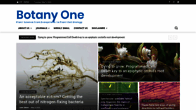 What Botany.one website looked like in 2020 (4 years ago)