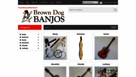 What Browndogbanjos.co.uk website looked like in 2020 (4 years ago)