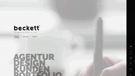 What Beckett.design website looked like in 2020 (4 years ago)