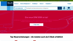 What Beuth.de website looked like in 2020 (4 years ago)