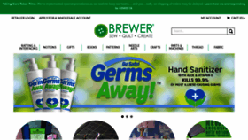 What Brewersewing.com website looked like in 2020 (3 years ago)